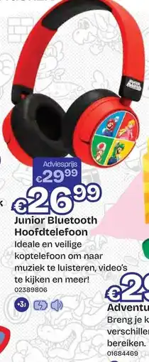 Dreamland Super Mario Junior Bluetooth Hoofdtelefoon aanbieding