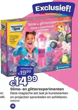 Dreamland Wetenschap en Spel Slime en glitterexperimenten aanbieding