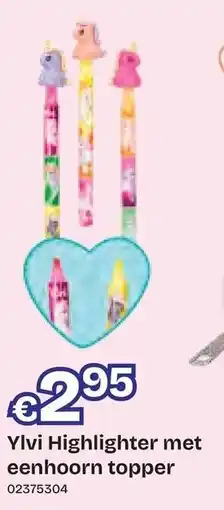 Dreamland Ylvi Highlighter met eenhoorn topper aanbieding