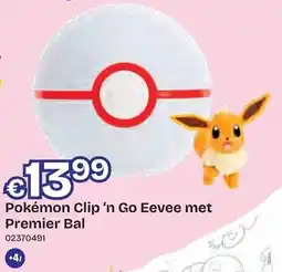 Dreamland pokemon clip 'n go eevee met premier bal aanbieding