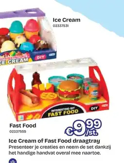 Dreamland Ice Cream of Fast Food draagtray aanbieding