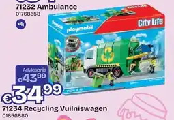 Dreamland playmobil Recycling Vuilniswagen aanbieding