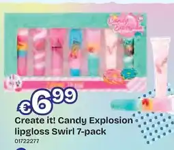 Dreamland Create it! Candy Explosion lipgloss Swirl 7-pack aanbieding