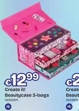 Dreamland Create it! Beautycase 3-laags aanbieding