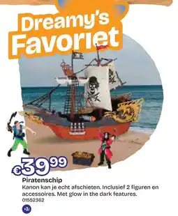 Dreamland Dreamy's Favoriet Piratenschip aanbieding