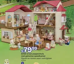 Dreamland Groot poppenhuis met geheime speelkamer aanbieding