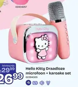 Dreamland Hello Kitty Draadloze microfoon + karoake set aanbieding