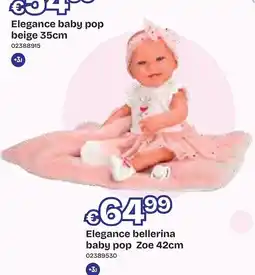 Dreamland Elegance bellerina baby pop Zoe aanbieding