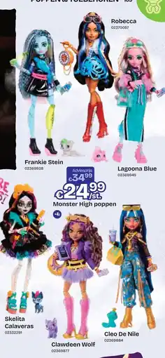 Dreamland Monster High poppen aanbieding