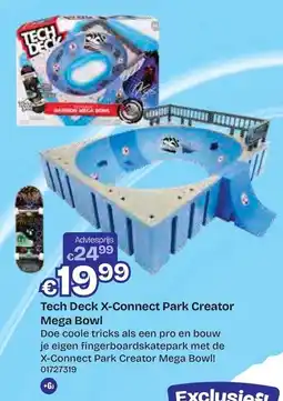 Dreamland Tech Deck X-Connect Park Creator Mega Bowl aanbieding