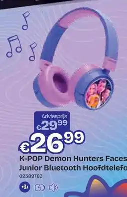 Dreamland K-POP Demon Hunters Faces Junior Bluetooth Hoofdtelefoon aanbieding