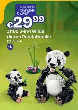 Dreamland LEGO 31165 3-in-1 Wilde dieren Pandafamilie aanbieding