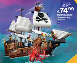 Dreamland lego 31387 klassiek piratenschip aanbieding