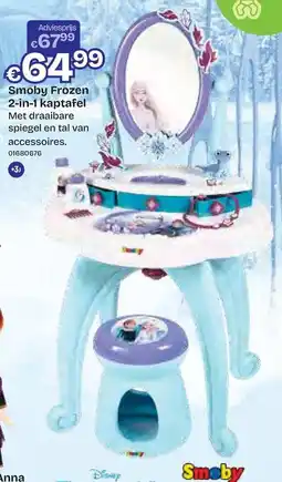 Dreamland Smoby Frozen 2-in-1 kaptafel aanbieding