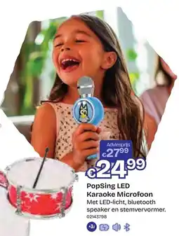 Dreamland PopSing LED Karaoke Microfoon aanbieding