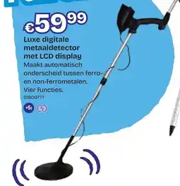 Dreamland Luxe digitale metaaldetector aanbieding