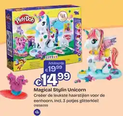 Dreamland Play-Doh Magical Stylin Unicorn aanbieding