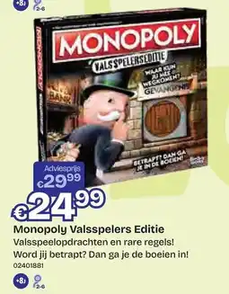 Dreamland Monopoly Valsspelers Editie aanbieding