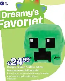 Dreamland Dreamy's Favoriet Cozy Noxxiez Cuddle Pillow Handwarmer Minecraft aanbieding