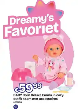 Dreamland Baby born deluxe emma aanbieding