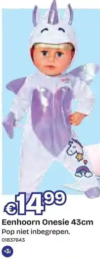 Dreamland Eenhoorn Onesie aanbieding