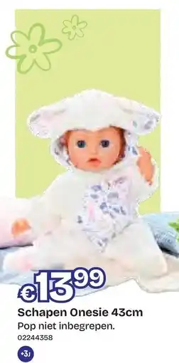 Dreamland Schapen Onesie aanbieding