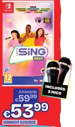 Dreamland thq nintendo switch lets sing 2027 aanbieding