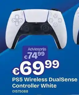 Dreamland PS5 Wireless DualSense Controller White aanbieding