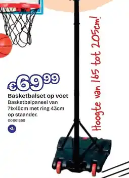 Dreamland Basketbalset op voet aanbieding