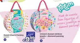 Dreamland Sweet Charm Factory Unicorn duoset rainbow jewels + diamond painting aanbieding