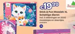Dreamland Sycon Stick & Fun Mozaïek XL Schattige dieren aanbieding
