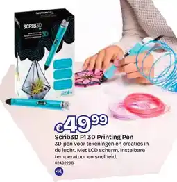 Dreamland Scrib3D P1 3D Printing Pen aanbieding