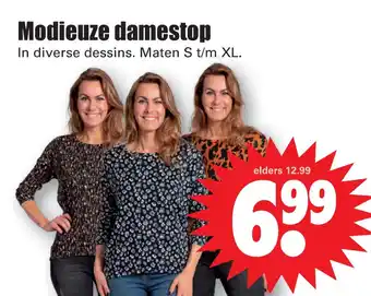 Dirk Modieuze damestop aanbieding