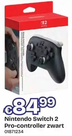 Dreamland Nintendo Switch 2 Pro-controller zwart aanbieding