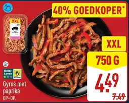 ALDI Gyros met paprika aanbieding
