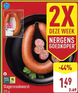 ALDI Slagersrookworst aanbieding