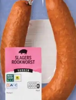 ALDI Slagers rookworst varken aanbieding