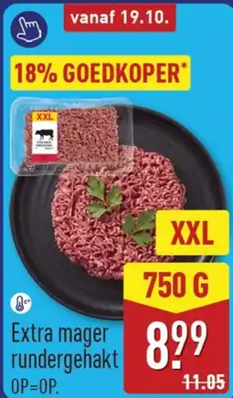 ALDI Extra mager rundergehakt aanbieding