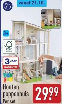 ALDI Houten poppenhuis aanbieding