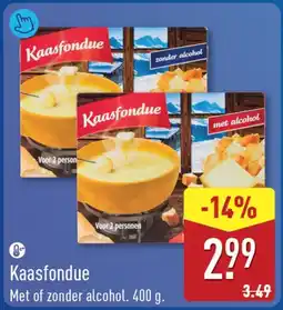 ALDI Kaasfondue aanbieding