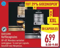 ALDI Barissimo Koffiecapsules aanbieding