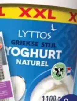 ALDI Lyttos Griekse Stijl Yoghurt Naturel aanbieding