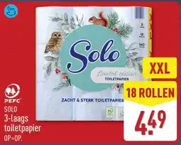 ALDI Solo 3-laags toilet papier aanbieding