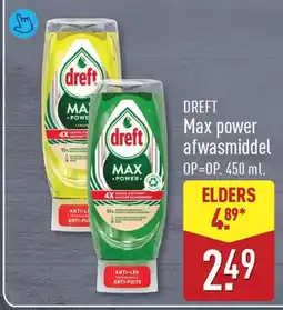 ALDI Dreft Max power afwasmiddel aanbieding