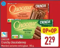 ALDI Choceur Crunchy chocoladereep aanbieding