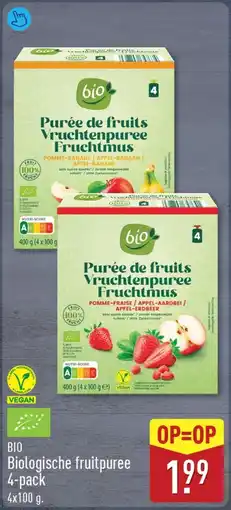 ALDI Biologische fruitpuree aanbieding
