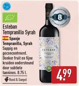 ALDI Esteban Tempranillo Syrah aanbieding