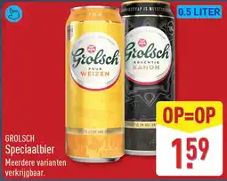 ALDI Grolsch Speciaalbier aanbieding