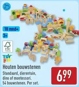 ALDI Toy Lino Houten bouwstenen aanbieding
