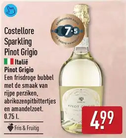 ALDI Costellore Sparkling Pinot Grigio aanbieding